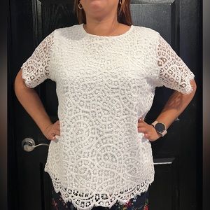 White net top size XL